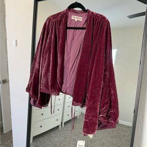 Free people velvet shawl
